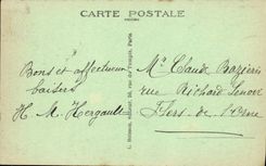 VINTAGE POSTCARD Paris Basilica of the Sacring Heart of Montmartre chorus and the Master furnace bridge