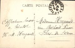 VINTAGE POSTCARD Paris Montmartre the basilica of the Sacring Heart and the monumental staircase