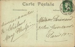 VINTAGE POSTCARD Trawl-nets On the Marne the Bridge of the marines