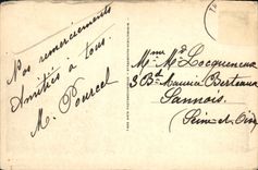 VINTAGE POSTCARD Chamonix Mont Blanc Railroad Montenvers and red needles Train