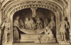 VINTAGE POSTCARD Abbey De Solesmes Saints the Tomb of Christ