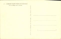 VINTAGE POSTCARD Abbey De Solesmes Saint Pierre and the Valley of the Sarthe