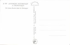 MODERN CARD Picturesque and Tourist Auvergne a Buron old man in the mountain