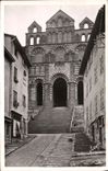 VINTAGE POSTCARD Puy Basilica of Notre Dame of Puy the frontage