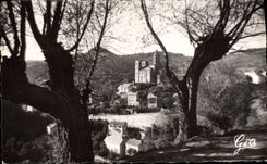 MODERN CARD Seen on Saint Nectary and his church