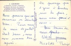 CPM Lourdes La basilique La grotte l'Apparition