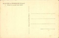 CPA Beaulieu Sur Dordogne Details du Portail
