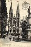 CPA Marseille Eglise Saint Vincent de Paul et Monument des mobiles Tramway