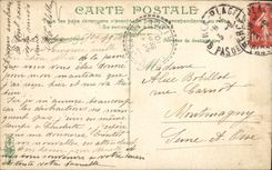 VINTAGE POSTCARD Berck Lever beach of the moon has low tide Boats