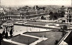 POSTAL MODERNA opinión de París sobre el paladar de la lumbrera y de los jardines