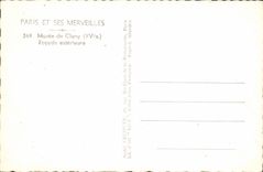 MODERN CARD Paris Museum of Cluny Exterior facade