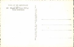 MODERN CARD Paris Museum of Cluny interior Court