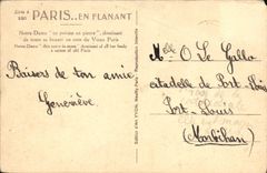 VINTAGE POSTCARD Paris Notre Dame Apse of the Cathedral