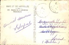 MODERN CARD Paris Notre Dame Apse of the Cathedral