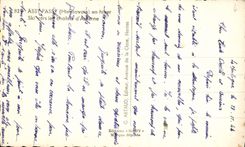 POSTAL MODERNA montaje passy en esquí del invierno hacia la cabaña del país de Anterne