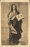 VINTAGE POSTCARD Convent of the Mount co. Odile the Statue of Sainte
