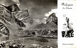 MODERN CARD Pralognan Vanoise Lac of the cows Grande breakage Points and switches of Gliere