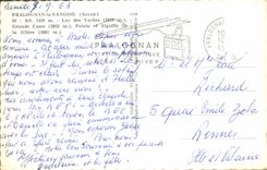 MODERN CARD Pralognan Vanoise Lac of the cows Grande breakage Points and switches of Gliere