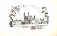 MODERN CARD King' S and Clare Cambridge College