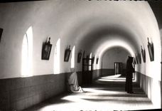 MODERN CARD Abbey of Seven Fons the cloister