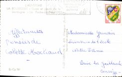 POSTAL MODERNA muelles de Bourboule y puentes del Dordogne la roca a las hadas