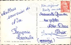 MODERN CARD Nice the Bay of the Angels Hotels