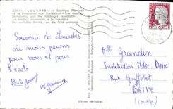 MODERN CARD Heavy the Basilica illuminee and the procession with the torches