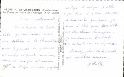 MODERN CARD the Chair God ivory Christ of the abbey