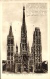 VINTAGE POSTCARD Rouen Overall picture Cathedral