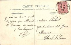 POSTAL de la VENDIMIA el lago de Le Bourget y el diente de la lavandera del gato