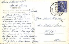 MODERN CARD Rouen Law courts Room Of the Lost Steps