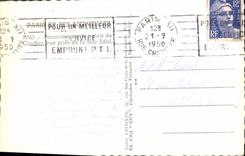 POSTAL MODERNA París panorámica el paladar de Chaillot vista de la torre Eiffel