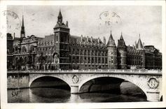 CPM Paris En Visitant La Conciergerie