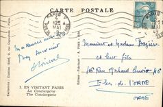 CPM Paris En Visitant La Conciergerie