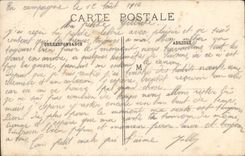 VINTAGE POSTCARD Soissons Church Jean Saint of the Vines After the Militaria Bombardment