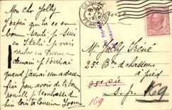 POSTAL Firenze Interno de la VENDIMIA más allá de la logia de Lanzi