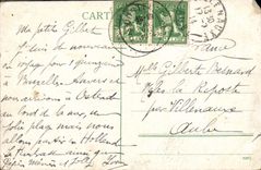 POSTAL Bruselas de la VENDIMIA el lugar real