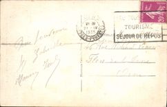 VINTAGE POSTCARD Biarritz Docher Of the Virgin