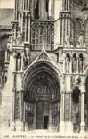 VINTAGE POSTCARD Chartres the southern Gate of the Cathedral