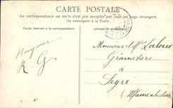 POSTAL Laval de la VENDIMIA visto de noche