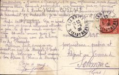 VINTAGE POSTCARD Biarritz the squadron Boats With the Rock Of the Virgin