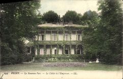 VINTAGE POSTCARD Vichy the New Park the Country cottage Of the emperor Napoleon III