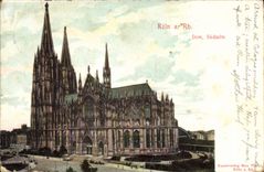 Dom Sudseite de Koln de la POSTAL de la VENDIMIA