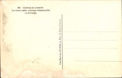 POSTAL MODERNA Castle De Josselin el pozo viejo trabaja notable fuera del hierro labrado