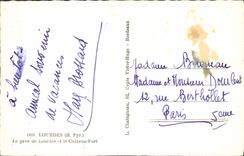 CPM Lourdes Le Gave De Lourdes Et Le Chateau Fort