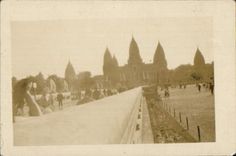 Small Paris photograph Fair Colonial July 1931 Temple of Angkor Vat