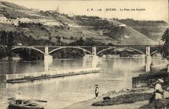 VINTAGE POSTCARD Rouen the Bridge With the English
