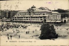 CPA Biarritz Le Casino Et La Plage