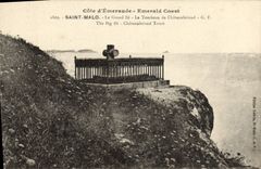 CPA Cote d'Emeraude Saint Malo Le Grand Be Le Tombeau De Chateaubriand