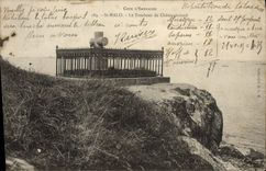 CPA Cote d'Emeraude St Malo Le Tombeau Du Chateaubriand